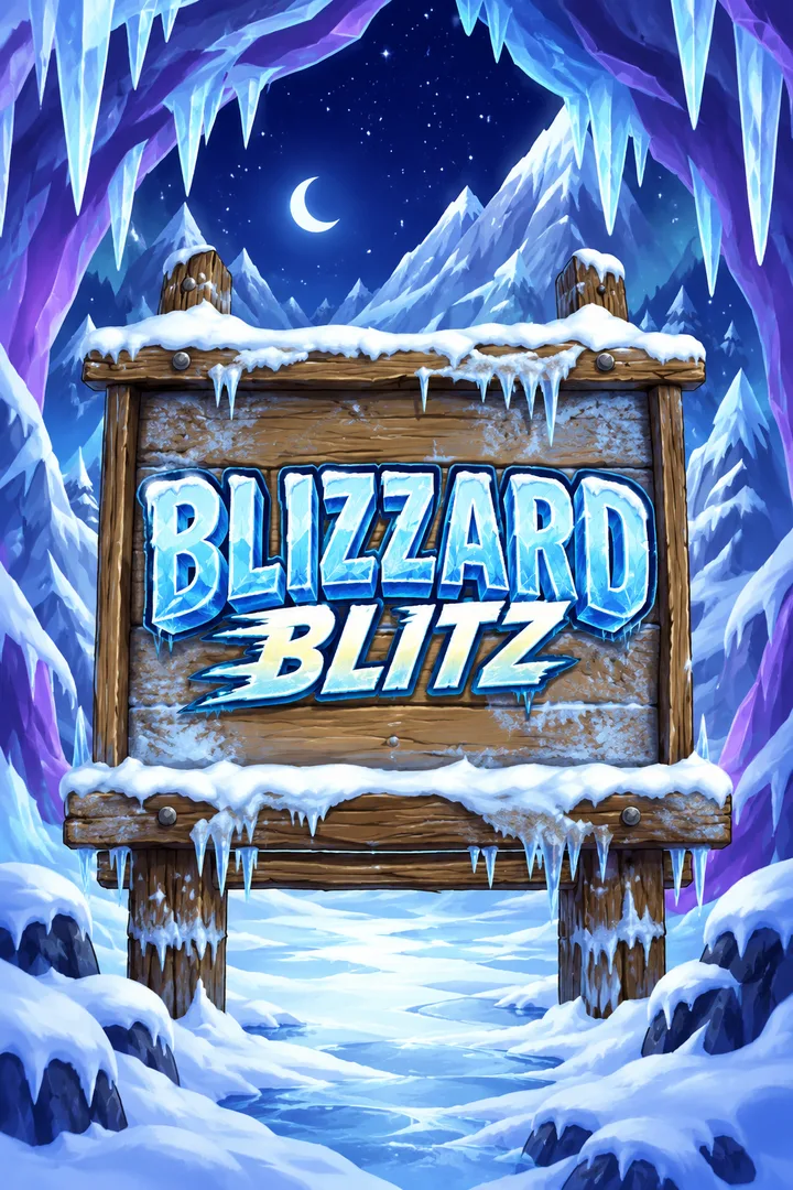 Blizzard Blitz portrait cover adapted from the creator’s original artwork