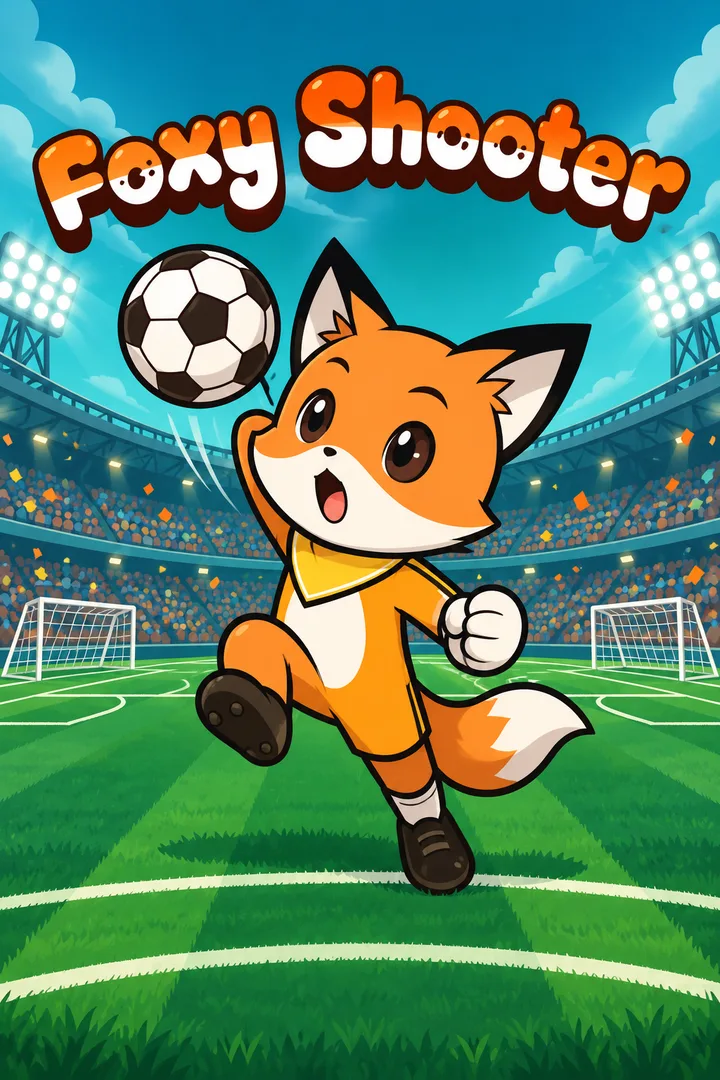 Foxy Shooter portrait cover adapted from the creator’s original artwork