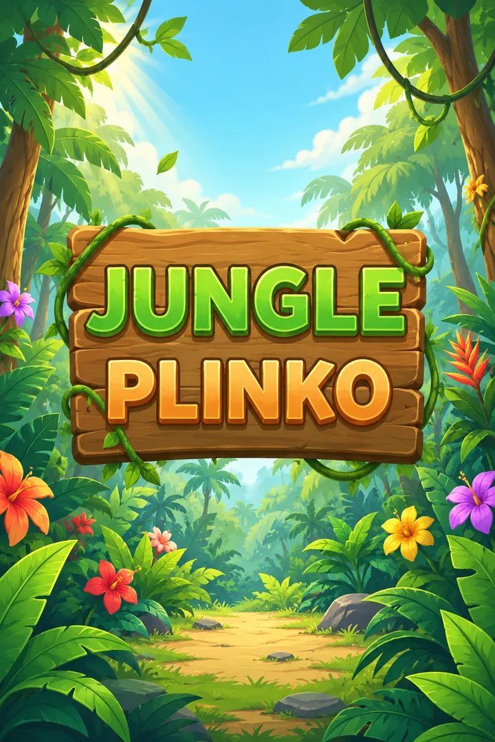 Jungle Plinko portrait cover adapted from the creator’s original artwork