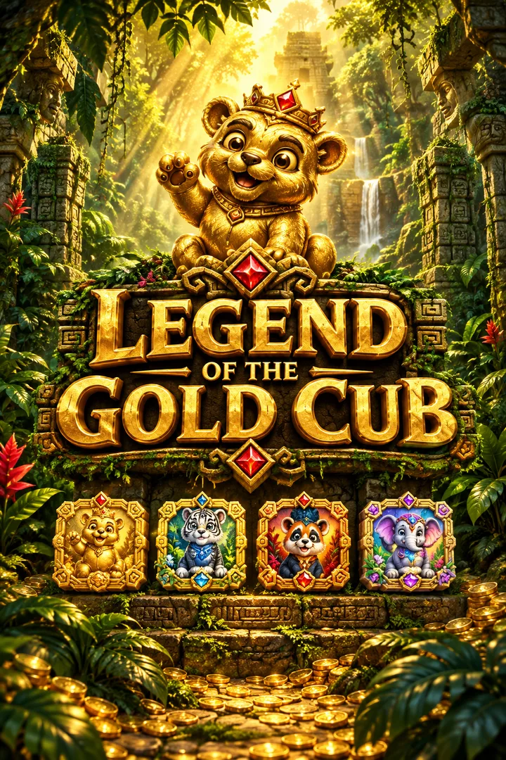 Legend of the Gold Cub portrait cover adapted from the creator’s original artwork