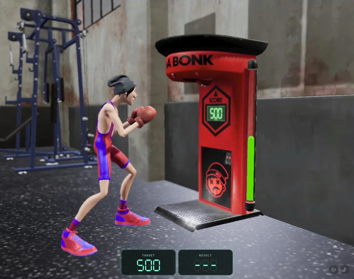 Mega Bonk: game interface captured from the supplied game page without playing.