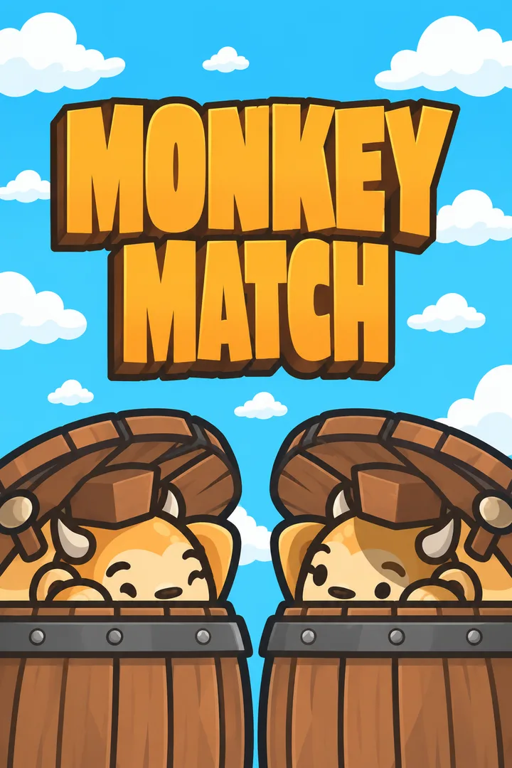 Monkey Match portrait cover adapted from the creator’s original artwork