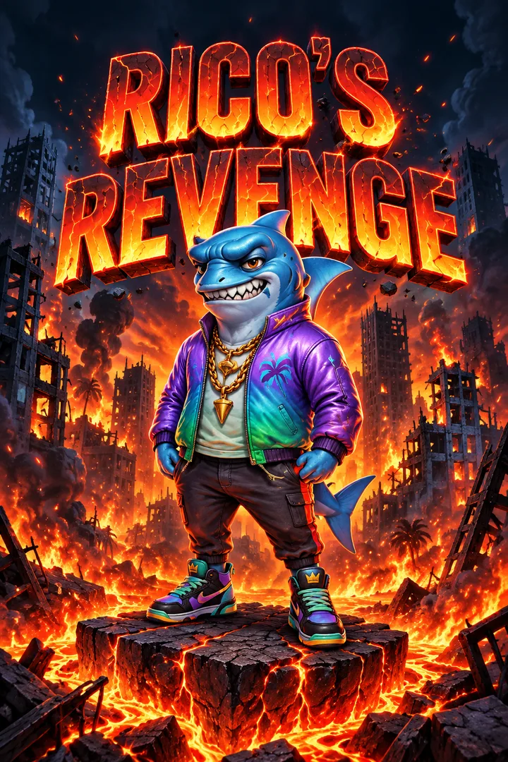 Rico’s Revenge portrait cover adapted from the creator’s original artwork