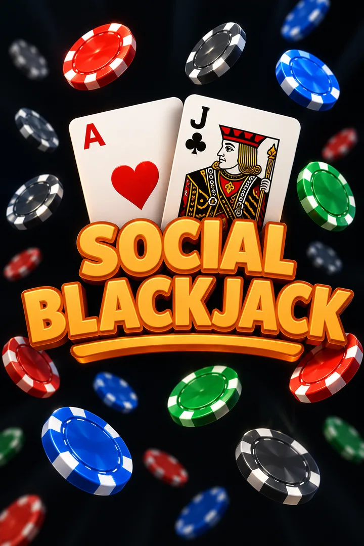 Social Blackjack portrait cover adapted from the creator’s original artwork