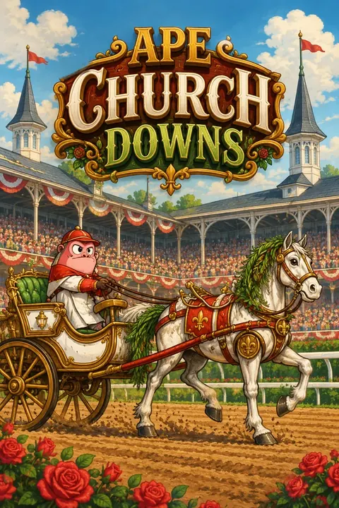 Ape Church Downs portrait cover adapted from the creator’s original artwork