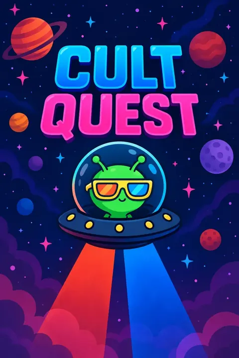 Cult Quest portrait cover adapted from the creator’s original artwork