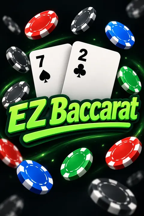 EZ Baccarat portrait cover adapted from the creator’s original artwork