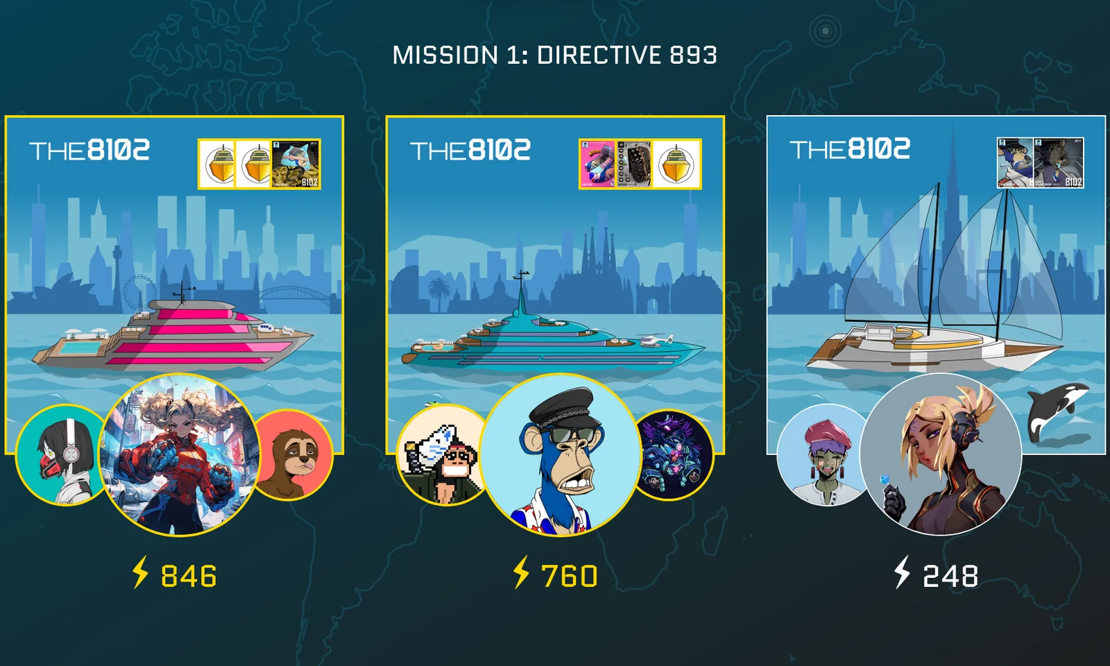 The8102 Mission 1: Directive 893 overview with three squads, vehicles, and combat power.