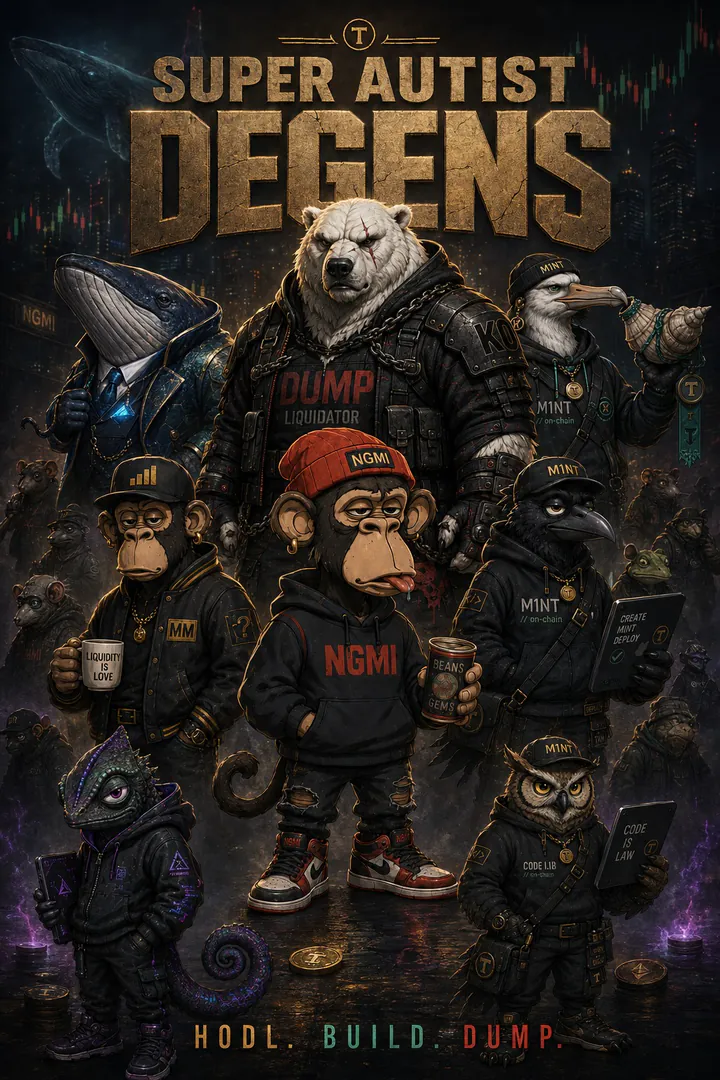 Super Autist Degens poster